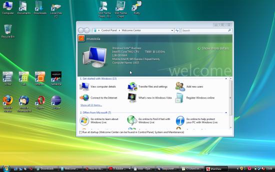 Windows Vista LG LW25 -kannettavassa