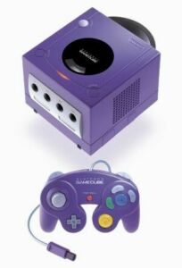 GameCube-pelikonsoli ja ohjain