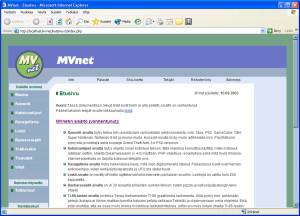 MVnetin 5. versio HTML-muodossa